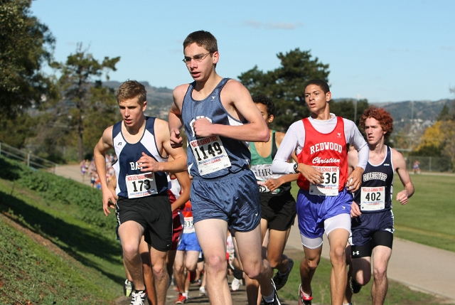 NCS XC D5 Boys-030.JPG - 2009 North Coast Section Cross Country Championships, Hayward High School, Hayward, California